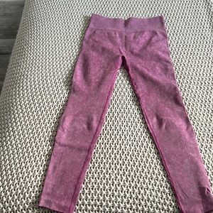 Pink workout leggings